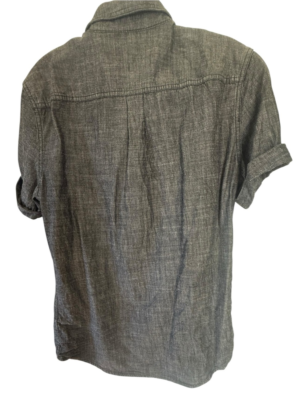 Harley-Davidson HDMC "Loud & Proud" Gray Chambray Button Up | Men’s med - Picture 3 of 6